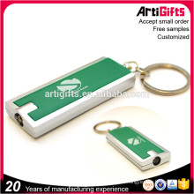 Wholesale cheap metal keychain with led light